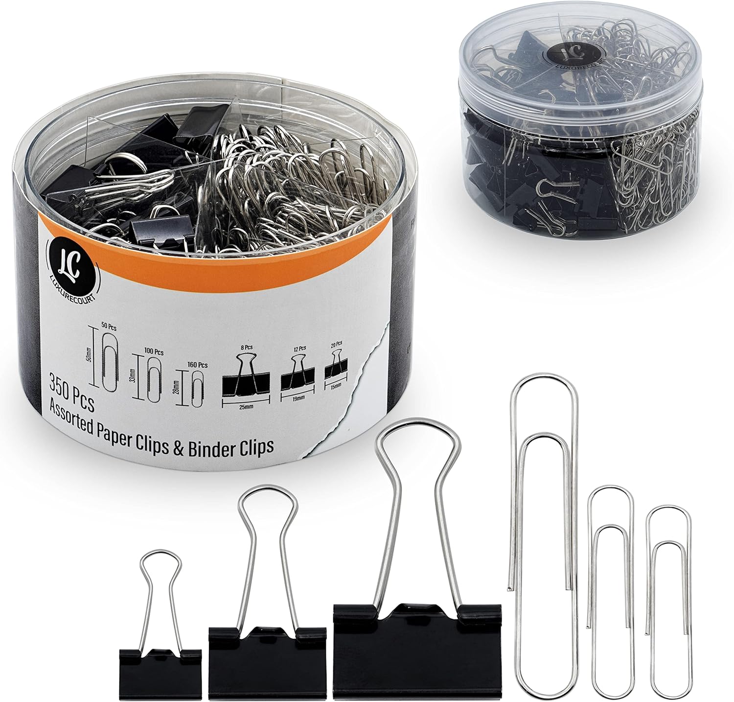 Organize with Style: 350 Assorted Clips Set by Luxurecourt