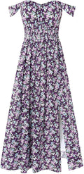 Women's Summer Floral A Line Maxi Dress - Versatile Flowy Style