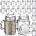 Mason Jar Salt and Pepper Shakers 24 Pack - Compact 4 oz Set