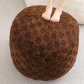 HIGOGOGO Round Stuffed Pouf Ottoman for Stylish Home Decor