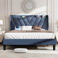 Koorlian Queen Bed Frame with Headboard - Upholstered Platform Bed