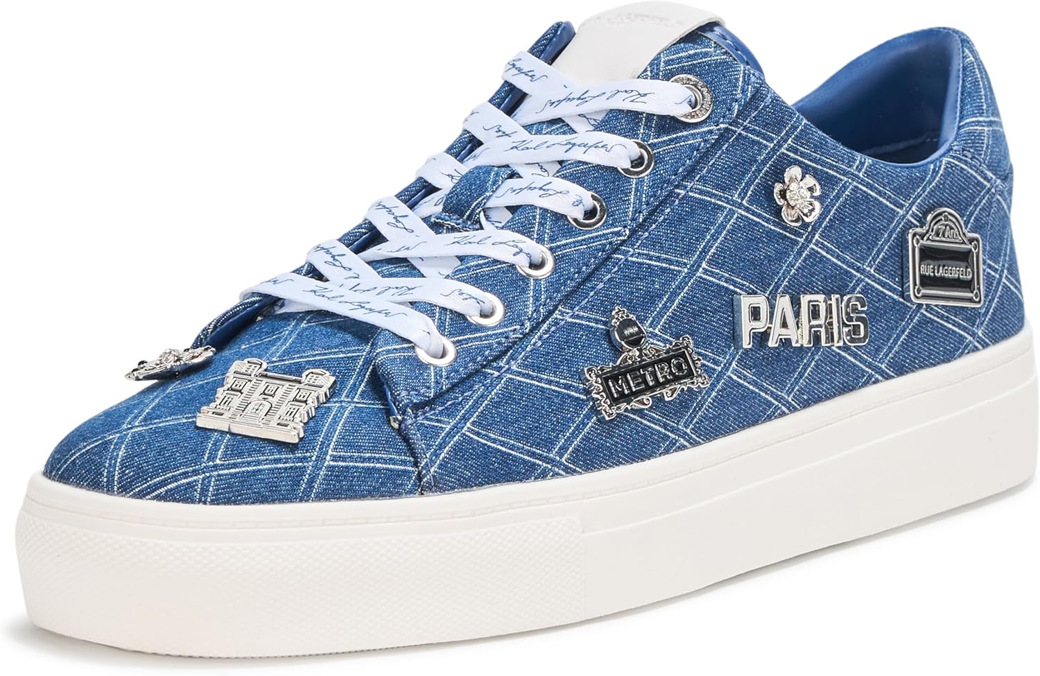 KARL LAGERFELD Women's Cate Pins Platform Sneakers for Style