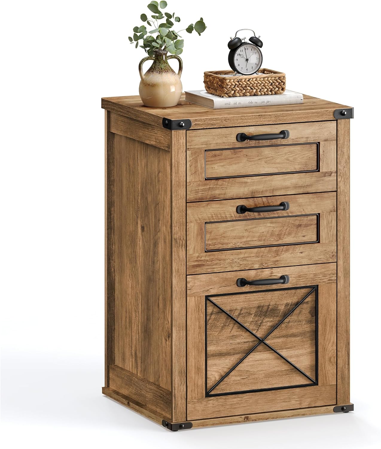 VASAGLE File Cabinet with 3 Drawers for Home Office Storage