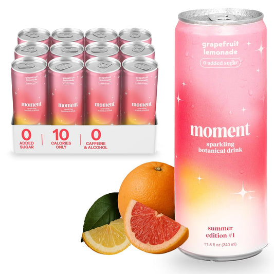 Moment Botanical Soda Soft Drink - Grapefruit Lemonade Bliss