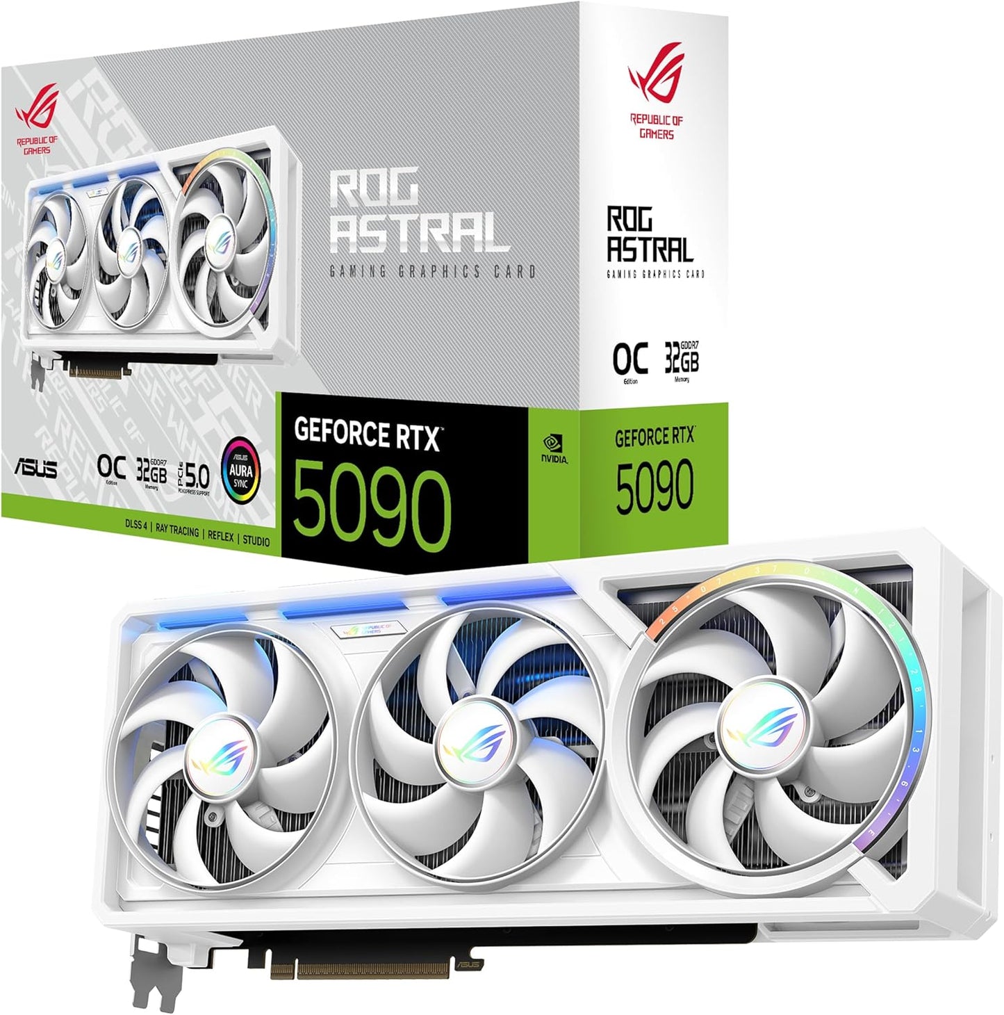 ASUS ROG Astral GeForce RTX 5090 White OC Edition Gaming Card
