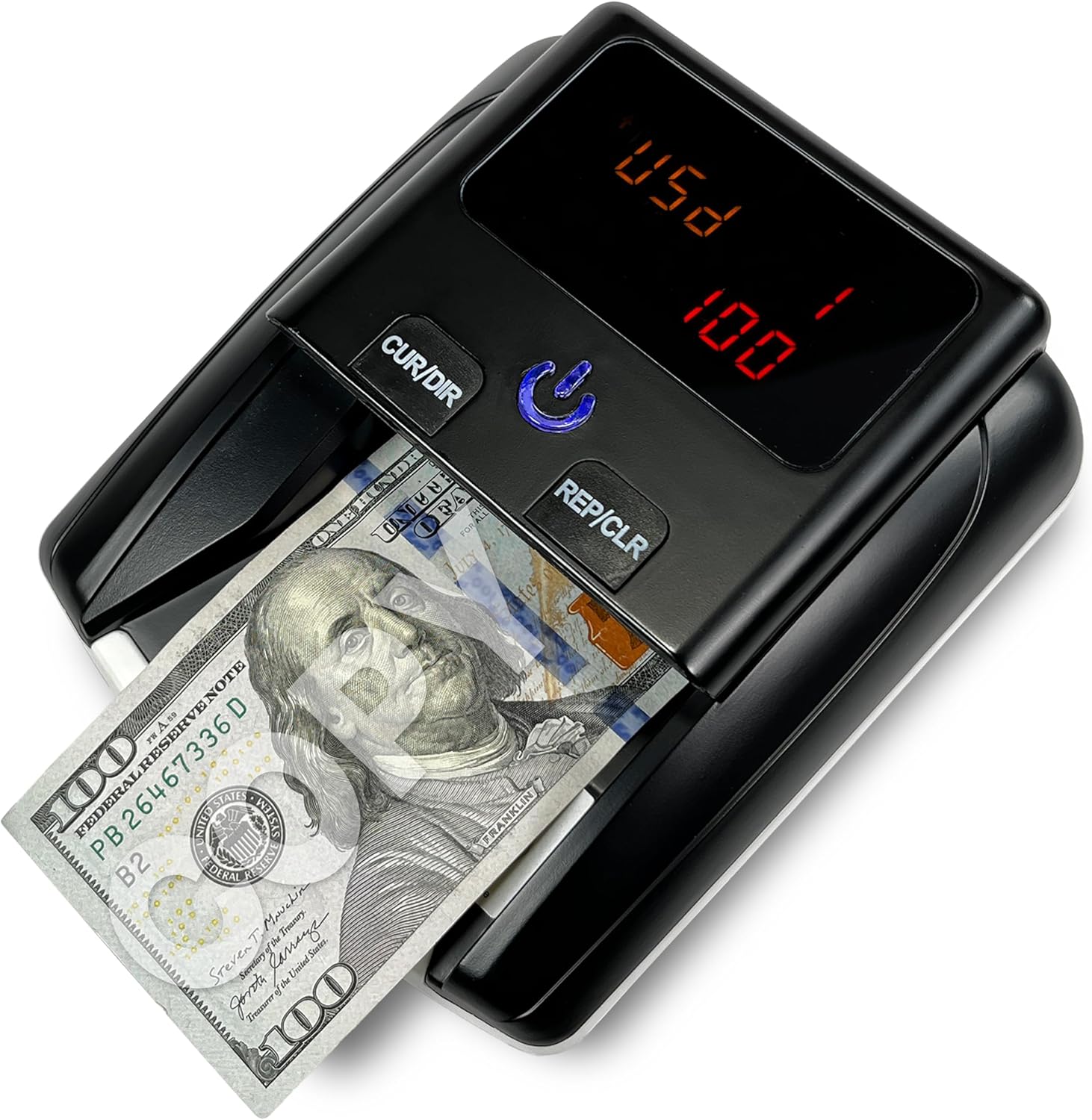 K605 Counterfeit Bill Detector for US Dollars with 4 Ways Feeding