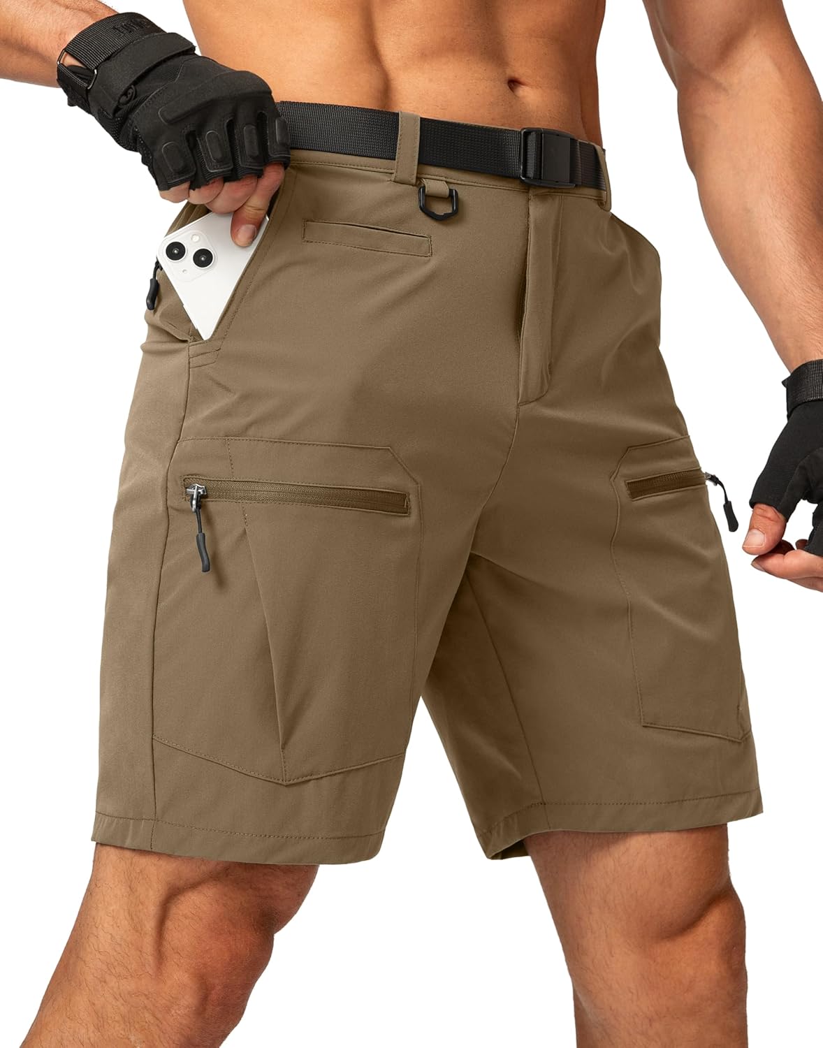 Men's Hiking Cargo Shorts Quick Dry Tactical Multi Pocket Gear