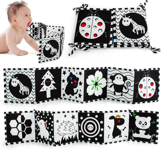 Cawgug Soft High Contrast Book - Baby's Essential Sensory Toy