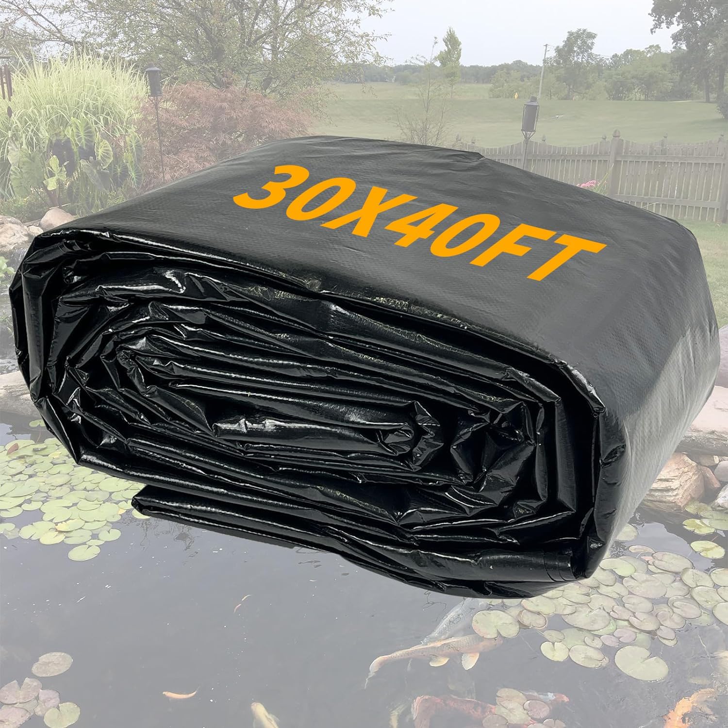 30X40FT Reinforced PE Pond Liner for KOI and Outdoor Ponds