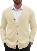 Men's Cardigan Sweater V Neck Button Down - Comfortable Layering