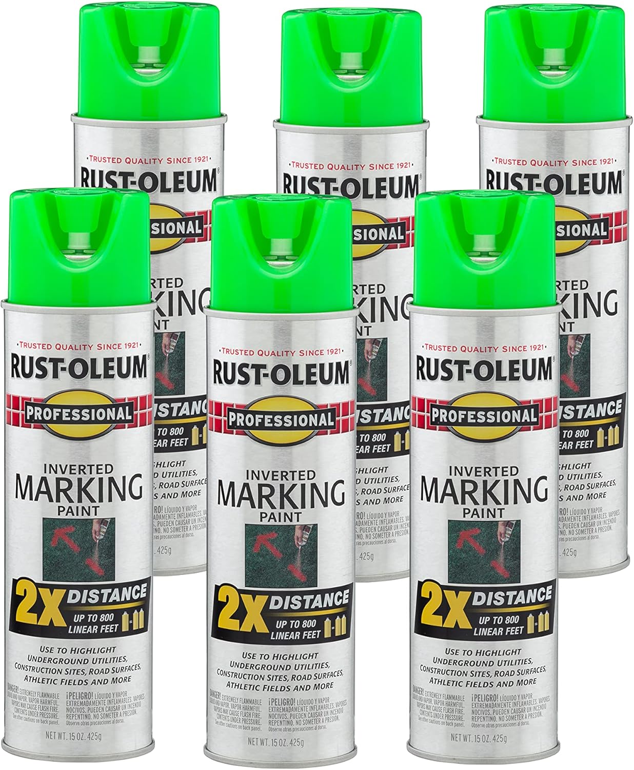 Rust-Oleum Professional 2X Distance Inverted Marking Spray Paint