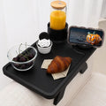 Nnewvante Couch Cup Holder: 3 in 1 Bamboo Arm Table