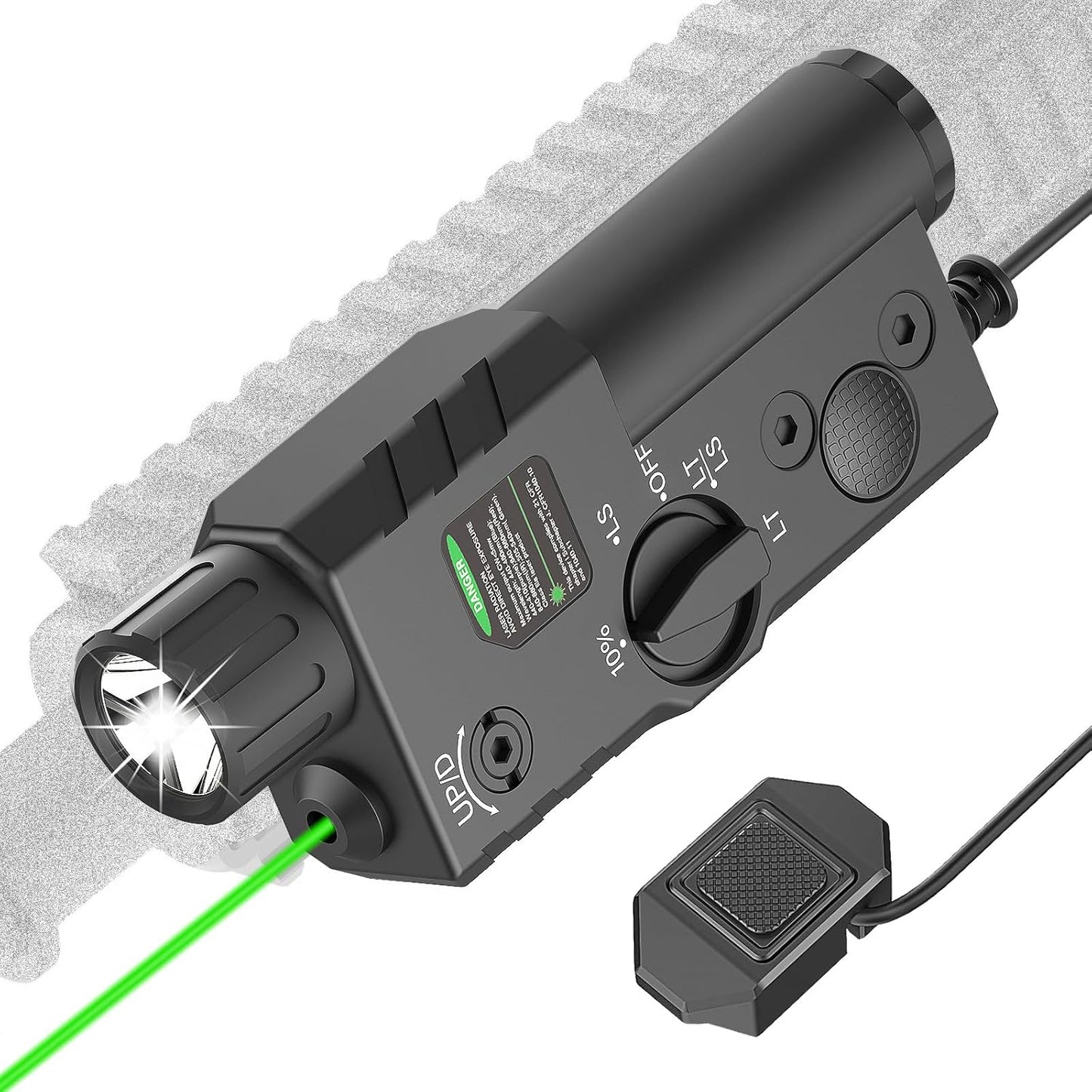 2000 Lumens Green Laser Light Combo for Tactical Use