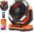 MORECORE 68HRS Running Camping Fan with Light - Powerful Portable Fan