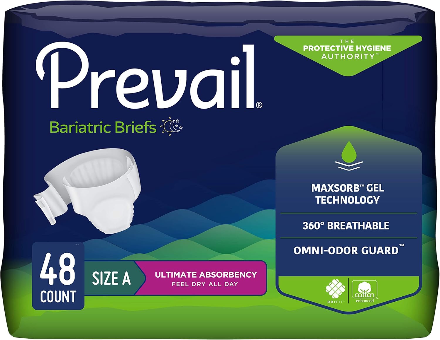 Prevail Bariatric Briefs - Ultimate Absorbency!