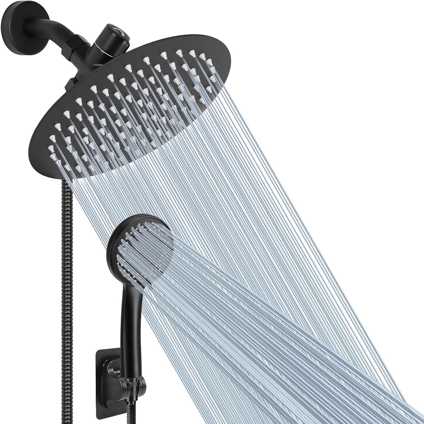 NearMoon High-Pressure 8ft' Rain Shower Head with Handheld Combo