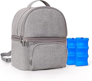 Breast Pump Bag with Ice Packs for Working Moms on the Go