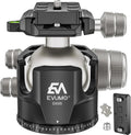 EVUMO DX55 Ball Head 55mm Low Profile - Heavy Duty Panoramic