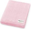 Organic Ribbed Swaddle Blanket for Boys & Girls - Soft Stretch Knit