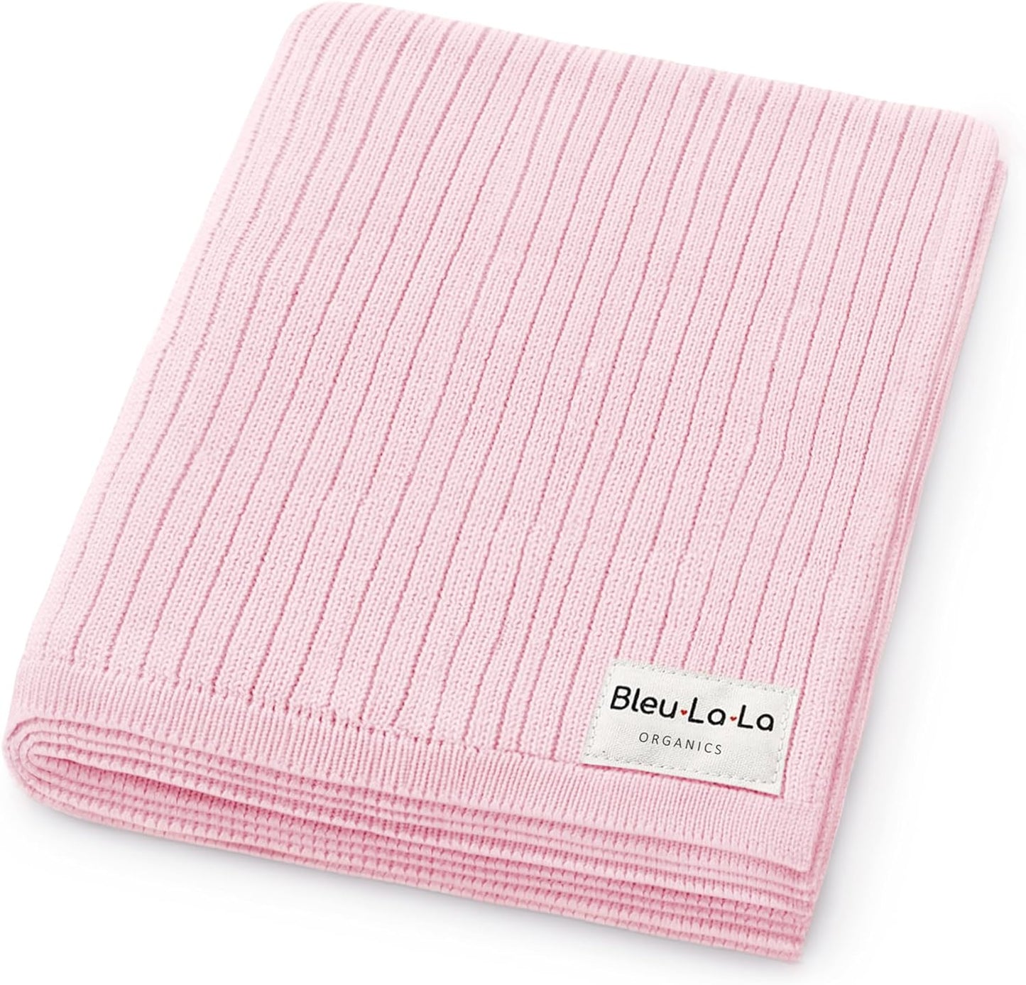 Organic Ribbed Swaddle Blanket for Newborns & Infants