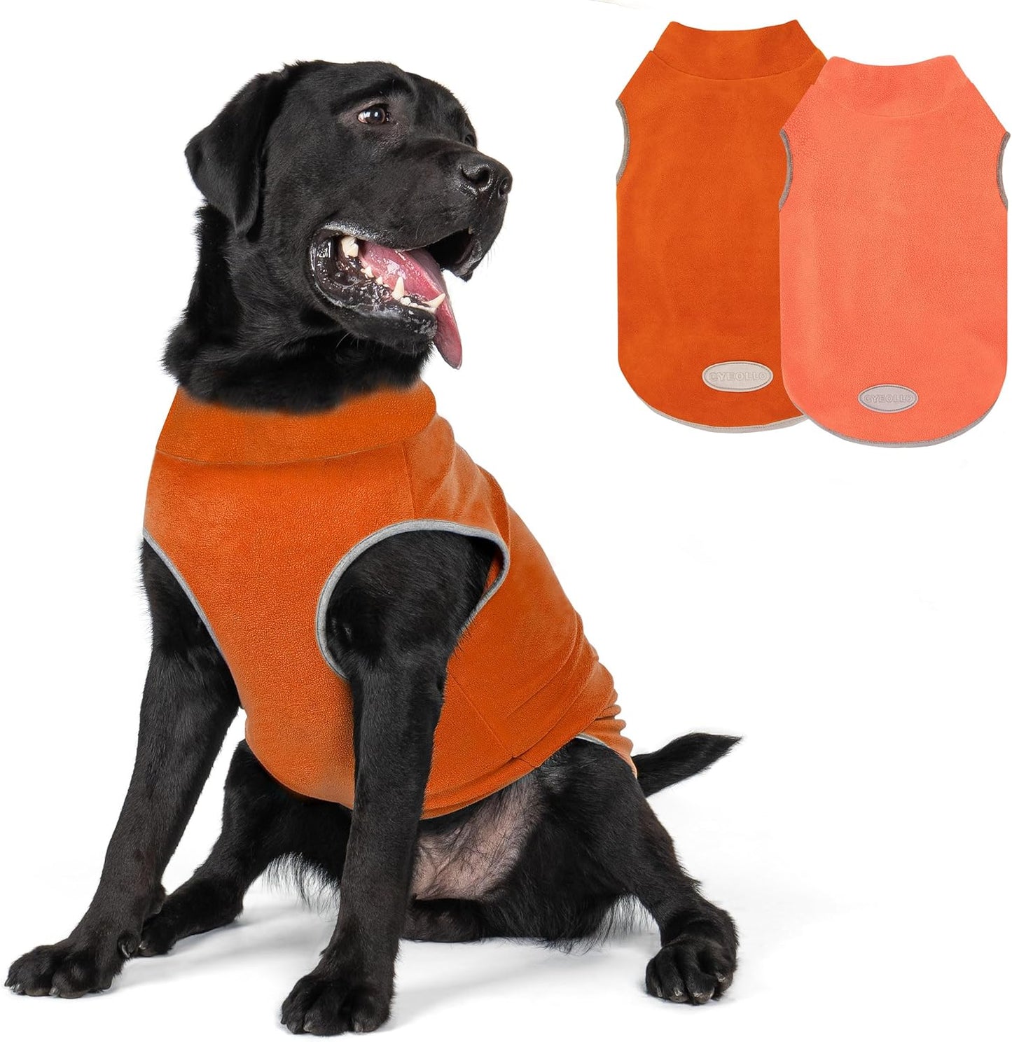 cyeollo 2XL Dog Sweater for Large Dogs, Reflective Pullover