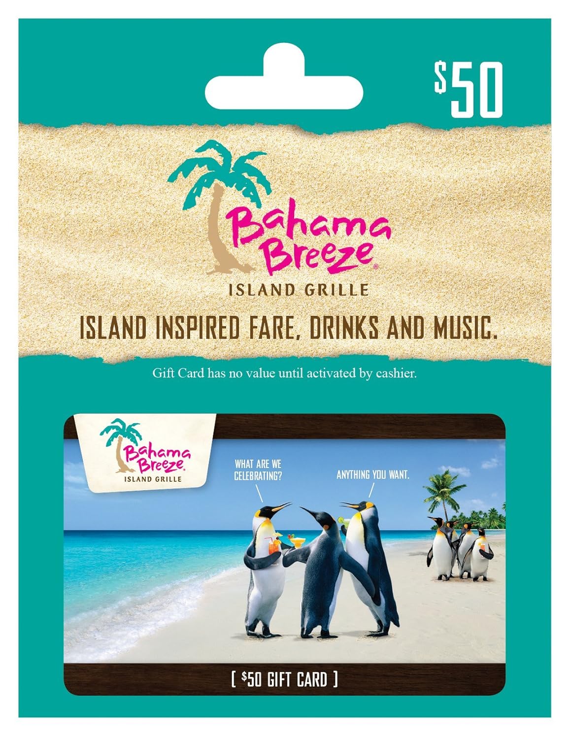 Bahama Breeze Gift Card for Dining at Darden Restaurants