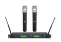 GTDaudio 2x800 UHF True Diversity Wireless Handheld Microphone System
