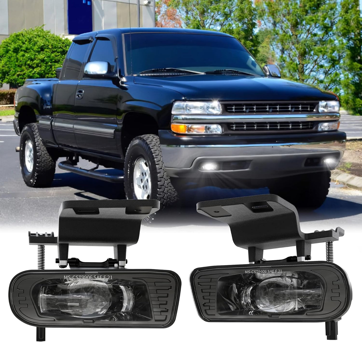 Upgraded LED Fog Lights for 1999-2006 Chevy Silverado Suburban