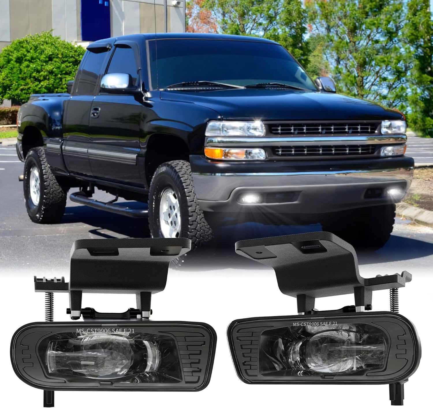 Upgraded LED Fog Lights for 1999-2006 Chevy Silverado Suburban