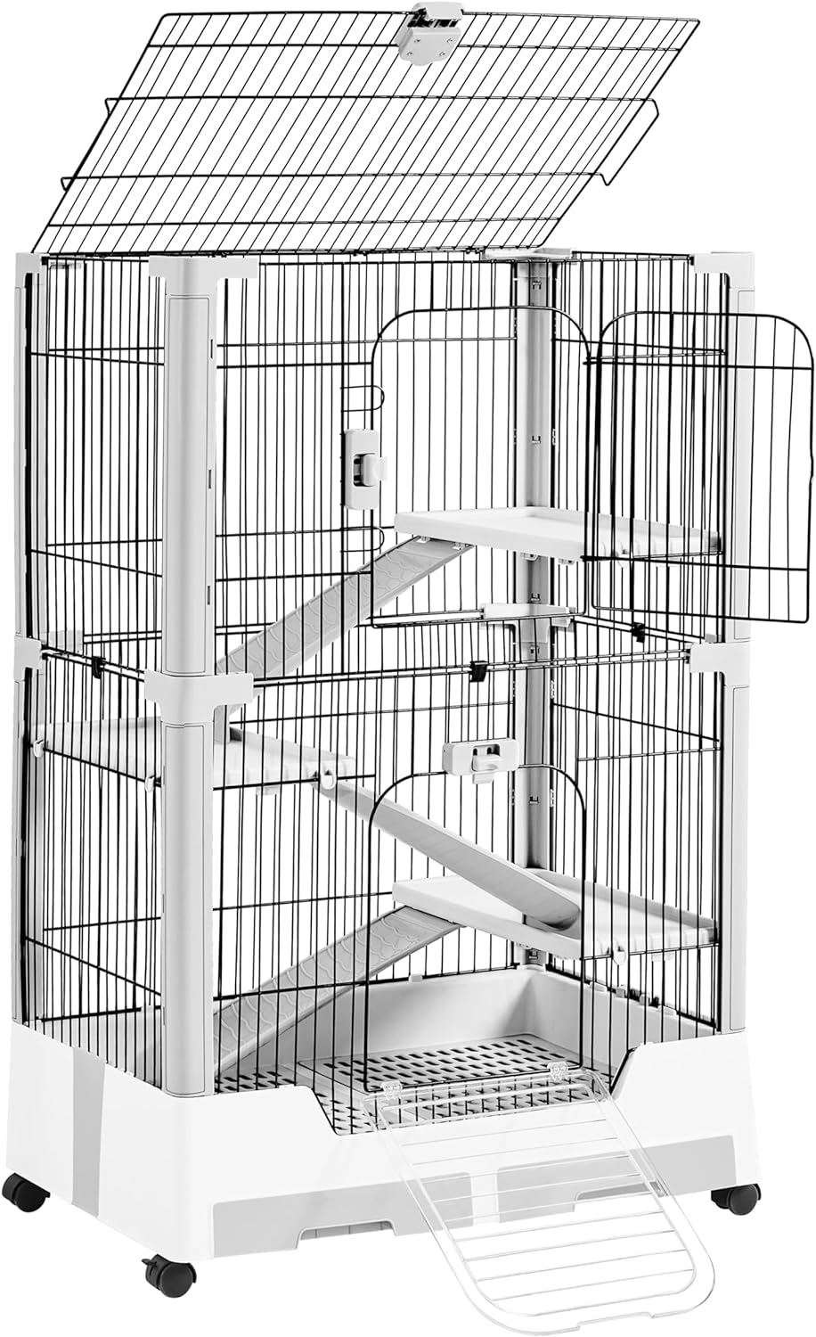 Yaheetech Rolling Small Animal Cage for Rabbits and Guinea Pigs