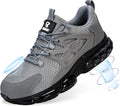 Hogent Steel Toe Work Sneakers - Lightweight Breathable Safety Shoes