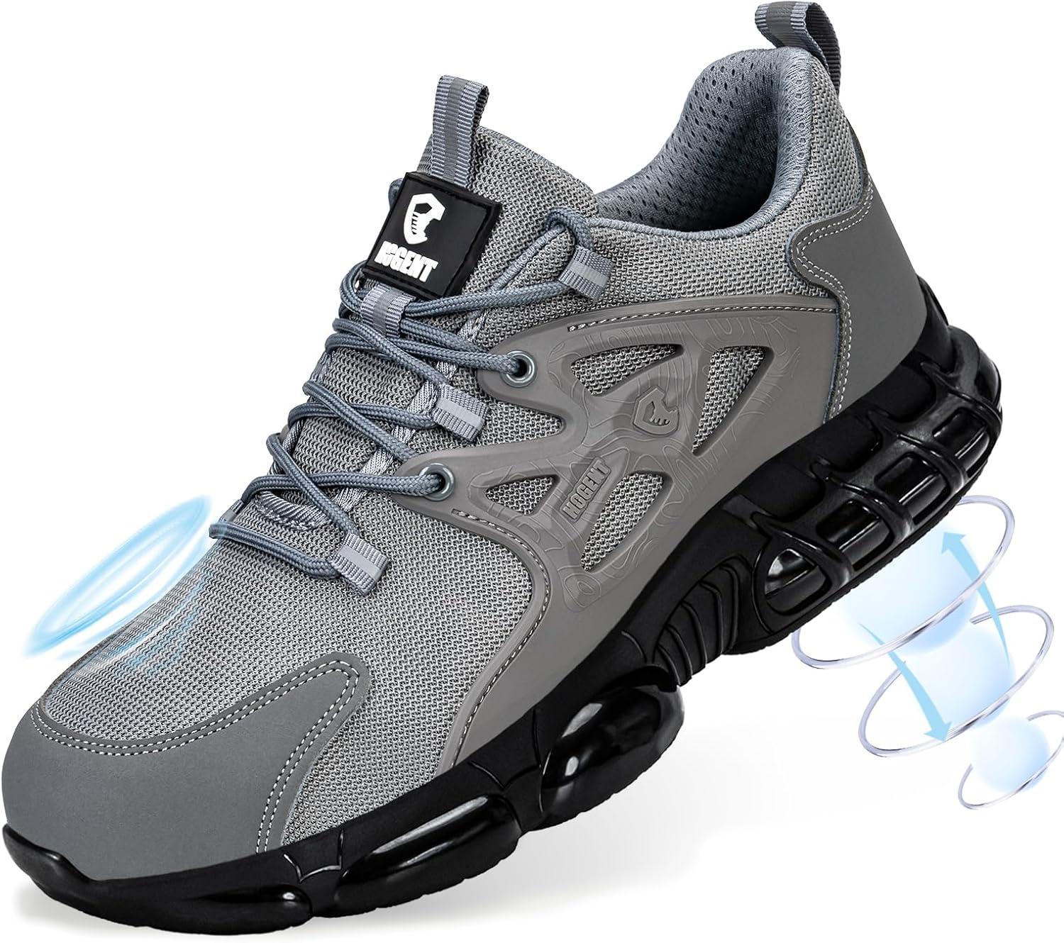 Hogent Steel Toe Shoes for Men Women Lightweight Safety Sneakers
