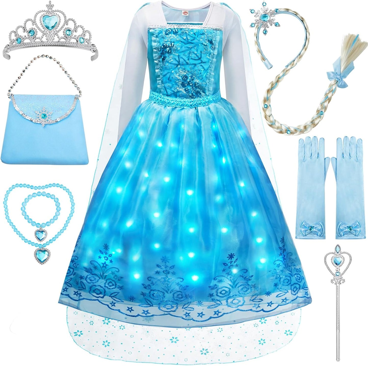 Light Up Princess Dress for Girls - Perfect for Dress Up Fun