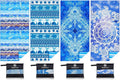 Microfiber Lightweight Beach Towel 4 Pack - Sand Free Quick Dry