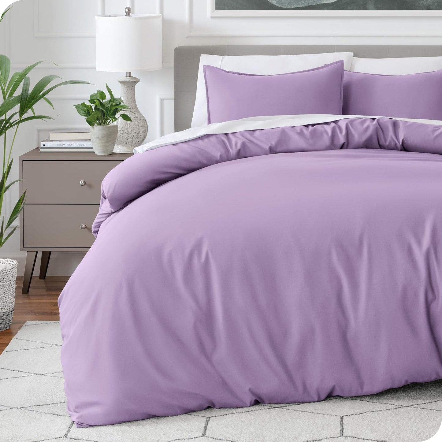 Bare Home Extra Long Duvet Cover Set for Twin/Twin XL Beds