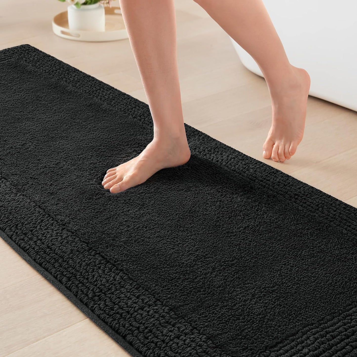 Madison Park Splendor Reversible Cotton Tufted Bath Rug 24x72