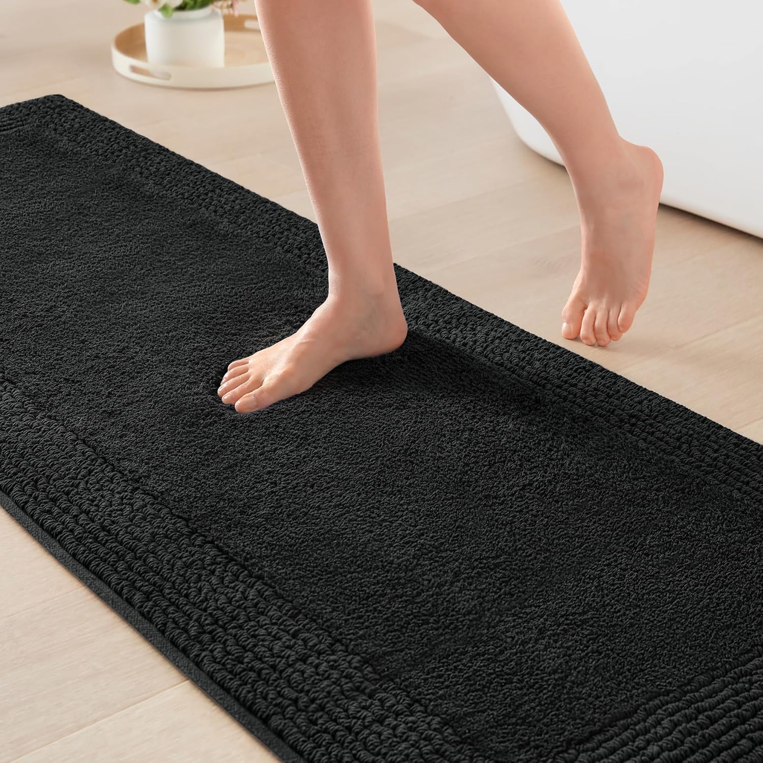 Madison Park Splendor Reversible Cotton Tufted Bath Rug 24x72