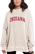 chicka-d NCAA womens Burnout Fleece Pullover - Soft Oversized Gamewear