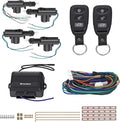 Keyless Entry System With Two 3-Button Remotes and 4 Actuators