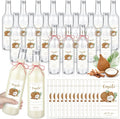 25 oz Christmas Coquito Plastic Wine Bottles for Holiday Gifts