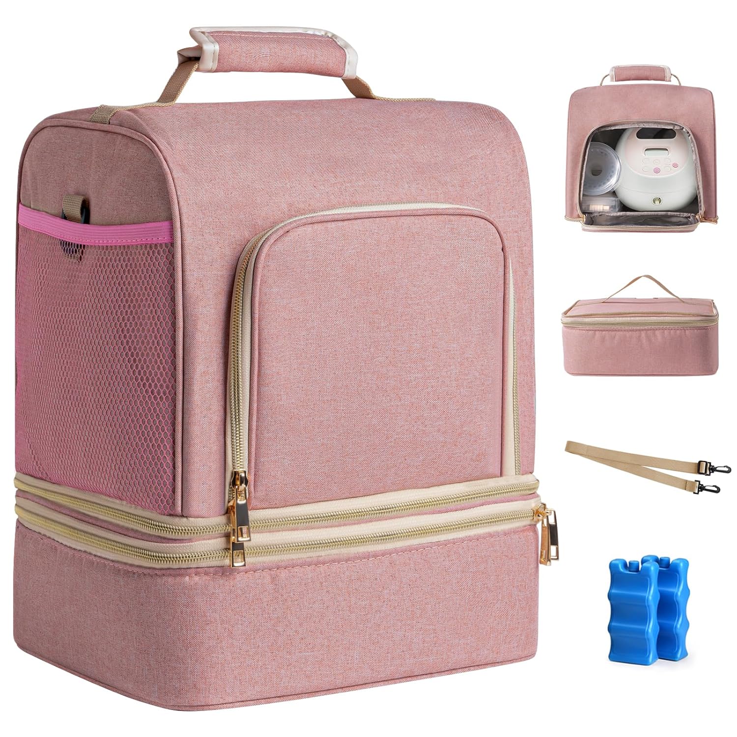 NCVI Breast Pump Bag: Insulated Cooler for Nursing Moms