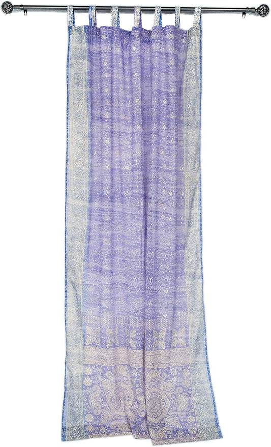 Light-Filtering Sari Colorful Curtains for Boho Chic Spaces