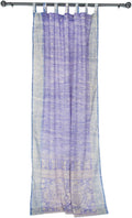 Lavender Periwinkle Light-Filtering Sari Curtains - Boho Sheer Panel