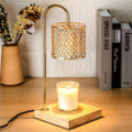 Lamp Candle Warmer with Timer - Amber Lozenge Diamond Candle Lamp