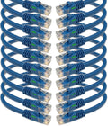 Cat6 Ethernet Cable 14 ft (10 Pack) - Fast, Reliable LAN Patch Cables