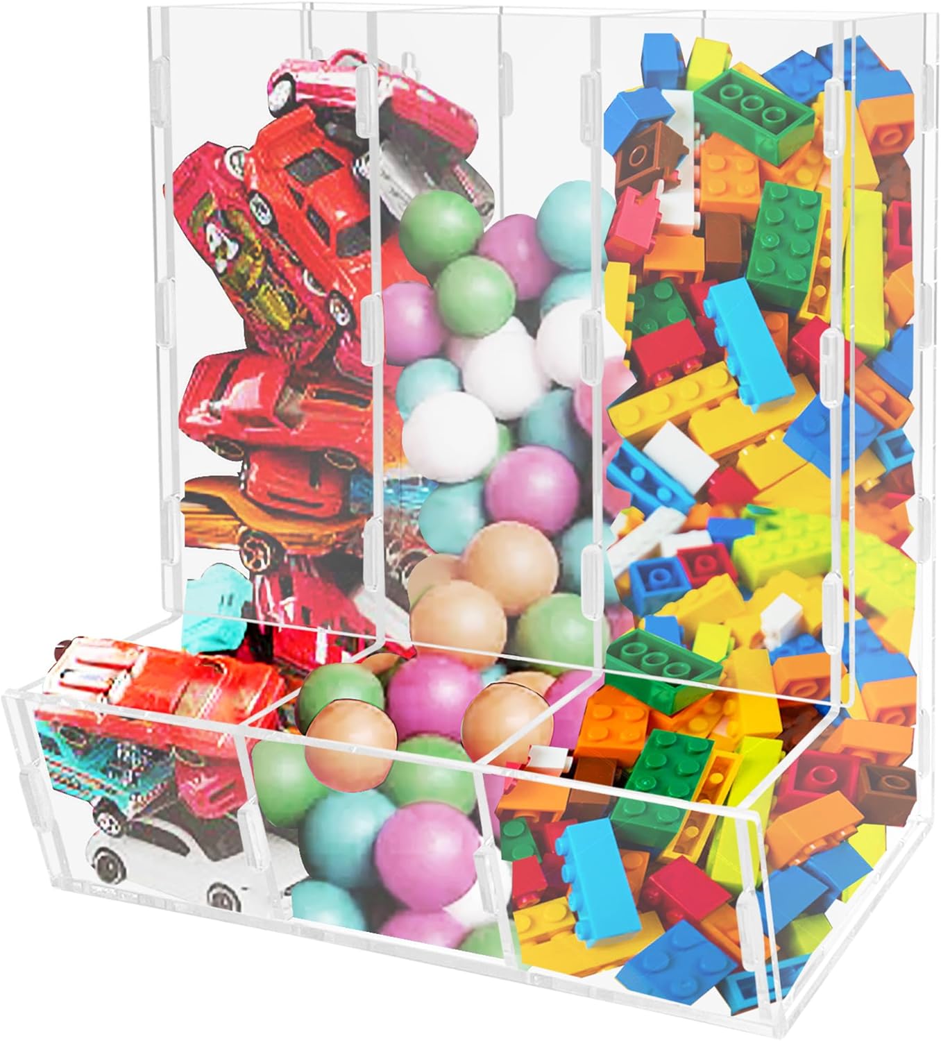 Montex Acrylic Wall Toy Dispenser for Organized Playroom Storage