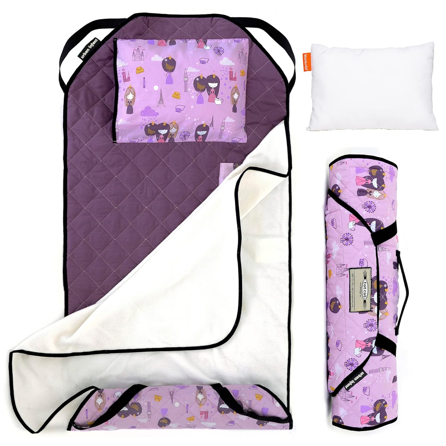 Urban Infant Tot Cot Kids Nap Mat for Cozy Preschool Naps