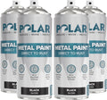Polar Direct to Rust Gloss Black Spray Paint for Metal & Wood