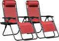 Zero Gravity Chairs Set of 2 Adjustable Recliners - Portable