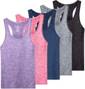 Women's Racerback Tank Top 5-Pack - Breathable Dry-Fit Active Tops